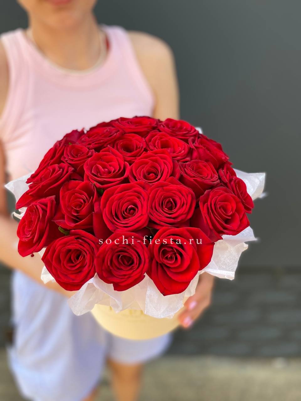 свадебная коробка XL с пионами для церемонии в Энгельсе