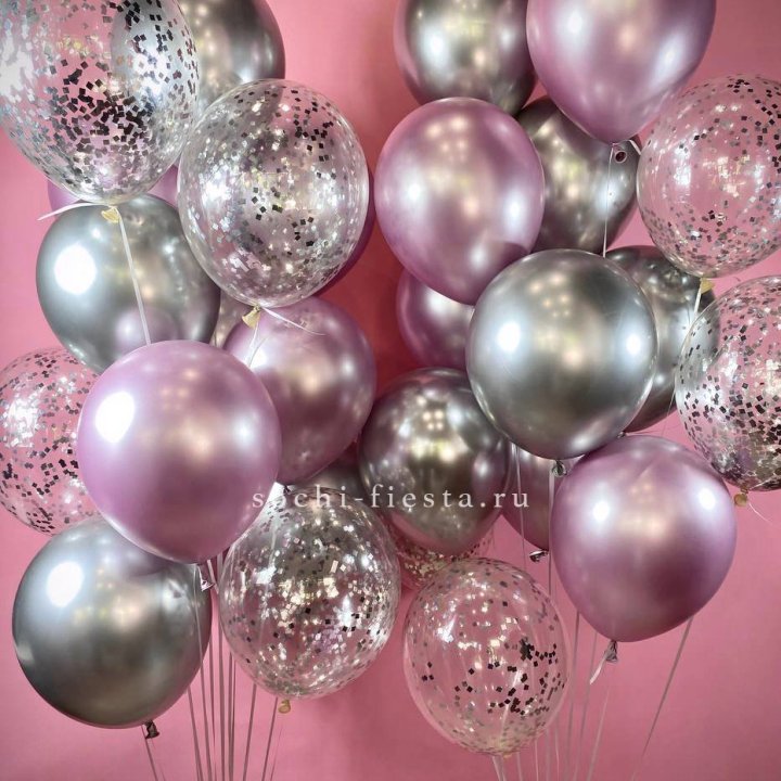 Фонтан шаров "Сильвер пинк" в Энгельсе