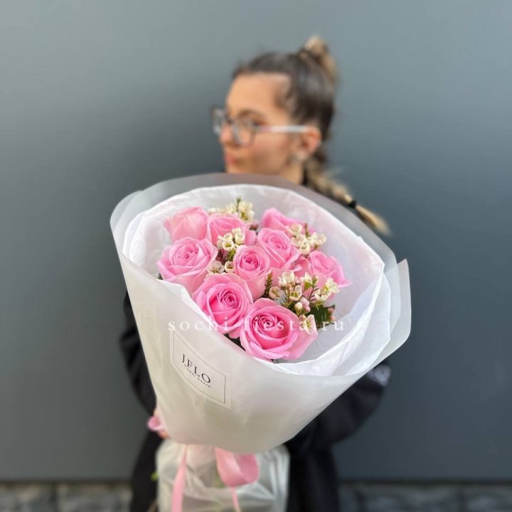 Букет розовых роз  в Энгельсе
