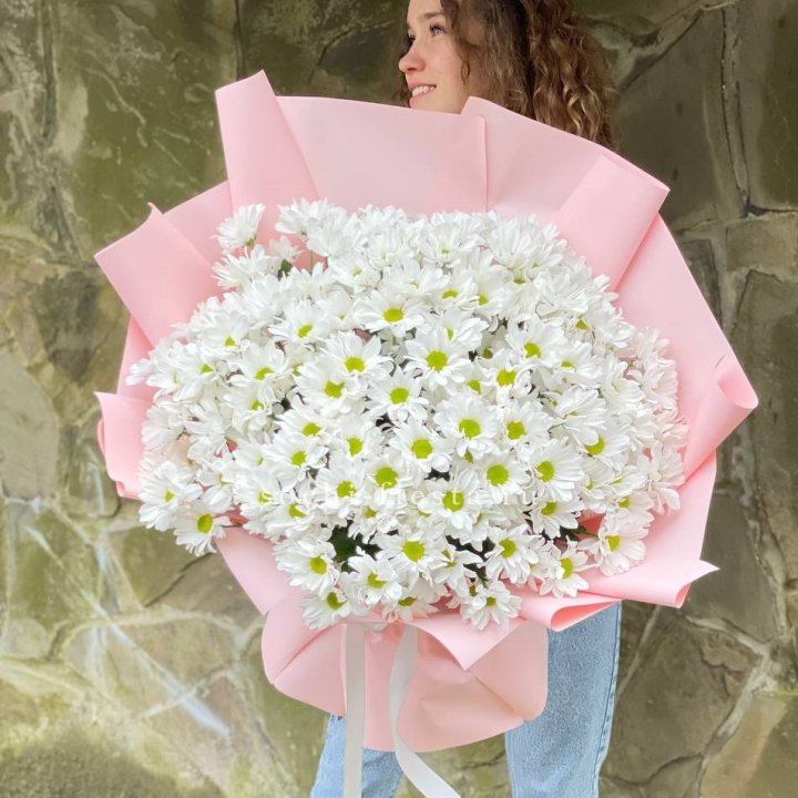  Букет хризантем "Крем" в Энгельсе