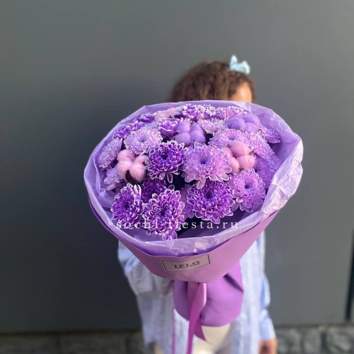 Хризантемы с хлопком в Энгельсе