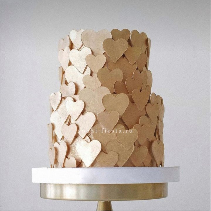 Торт "Hearts" gold в Энгельсе