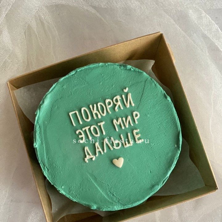 Бенто-торт "Покоряй этот мир" в Энгельсе