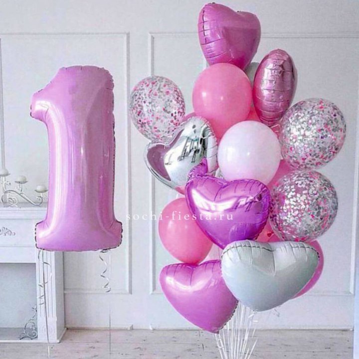 Набор шаров "С днем рождения" в Энгельсе