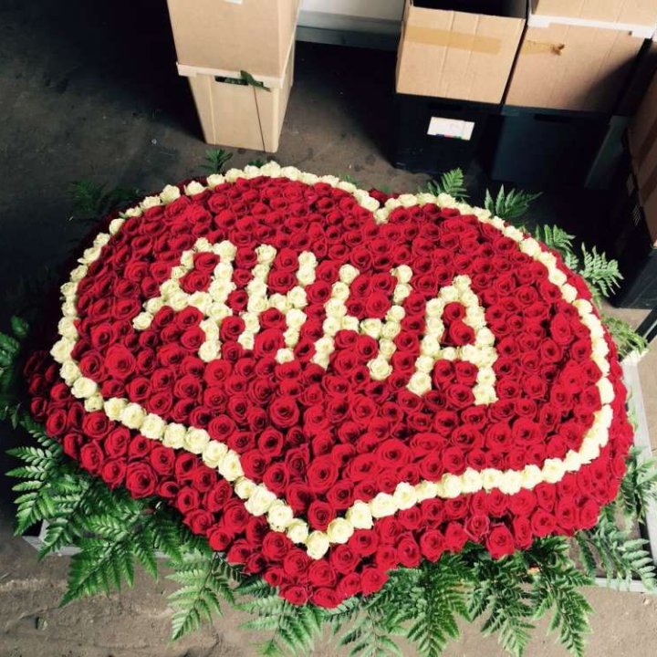 555 роз с именем в Энгельсе