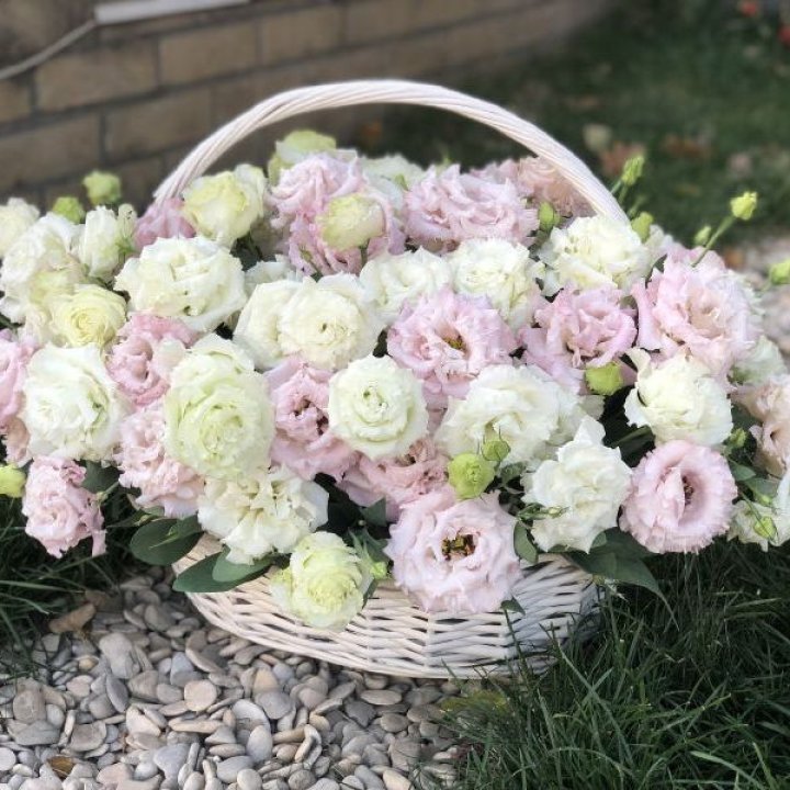 Корзина с эустомой в Энгельсе