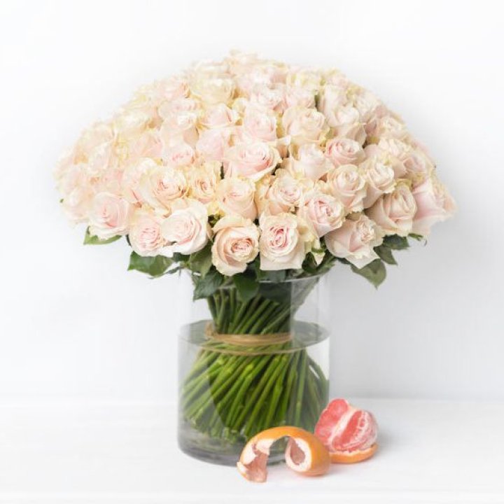 101 кремовая роза в Энгельсе