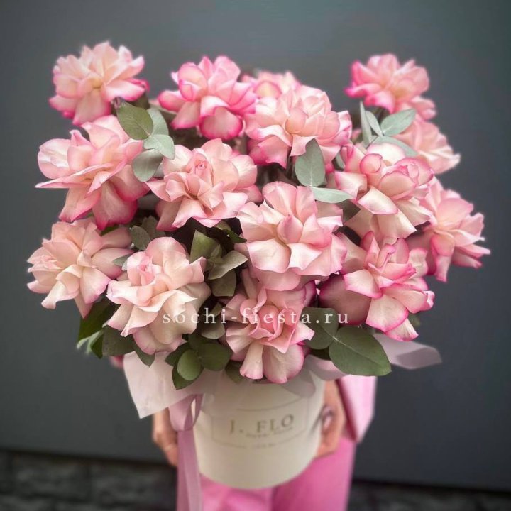 17 Французских  роз Венди в боксе в Энгельсе