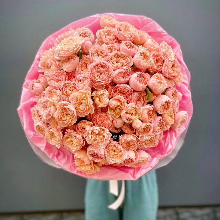 Букет кустовых пионовидных роз Джульетта "Принцесса" в Энгельсе