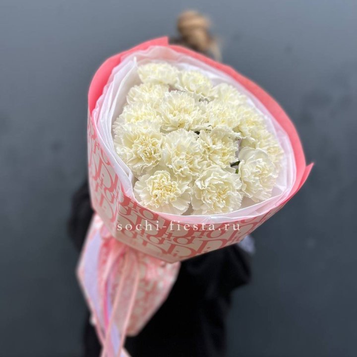 Белые диантусы №2 в Энгельсе