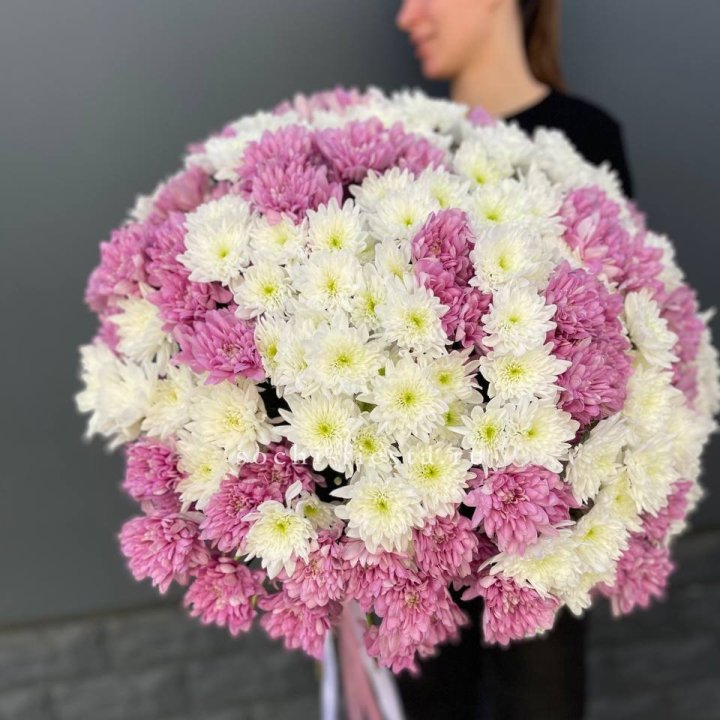  Букет 25 хризантем микс в Энгельсе