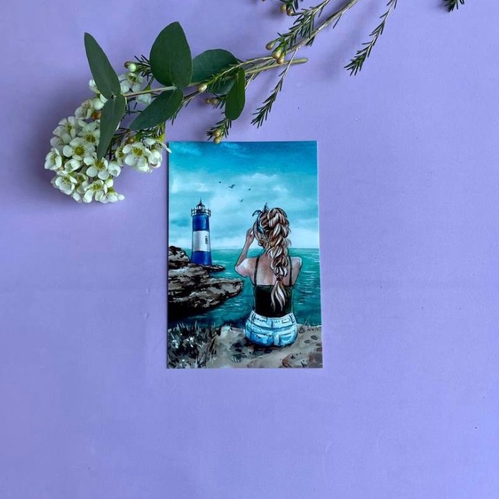 Открытка к букету "Океан" в Энгельсе