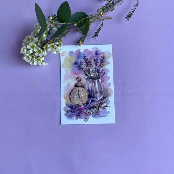 Открытка к букету "Часы" в Энгельсе