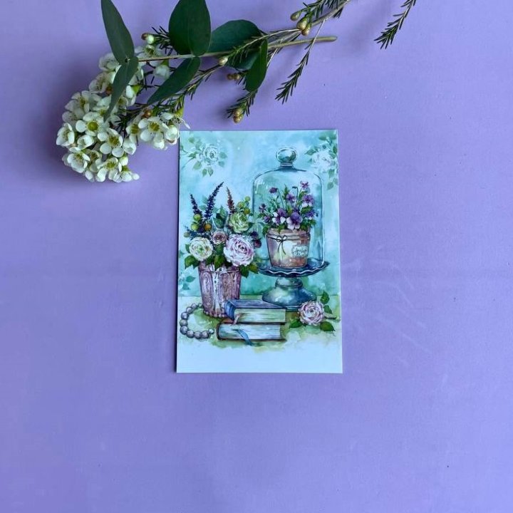 Открытка к букету "Книги" в Энгельсе