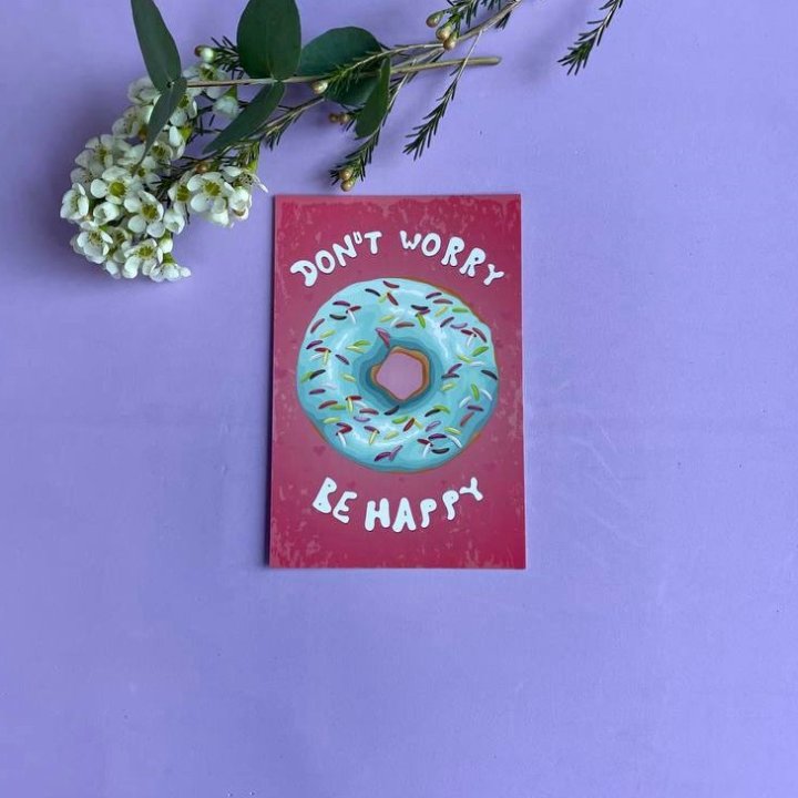 Открытка к букету "Не волнуйся..." в Энгельсе