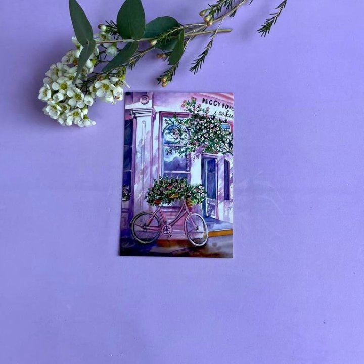 Открытка к букету "Розовый" в Энгельсе