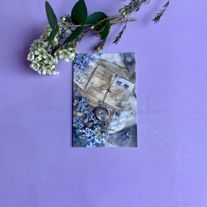 Открытка к букету "Время" в Энгельсе