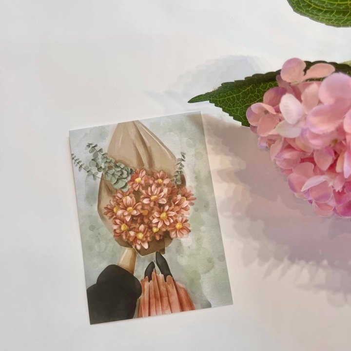 Открытка к букету "Букет" в Энгельсе