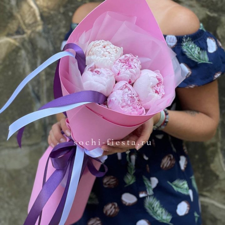Букет пионов "НАЙ" в Энгельсе