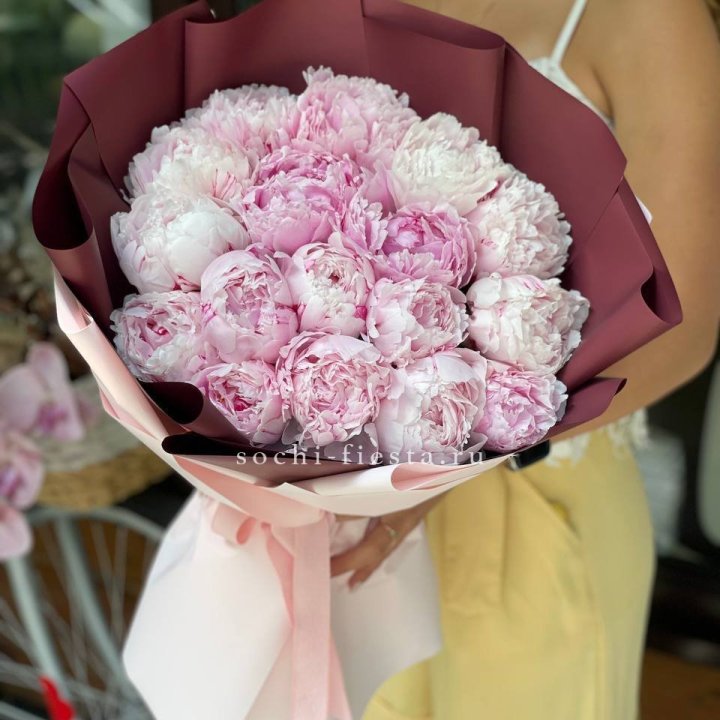 Букет с пионами №5 в Энгельсе