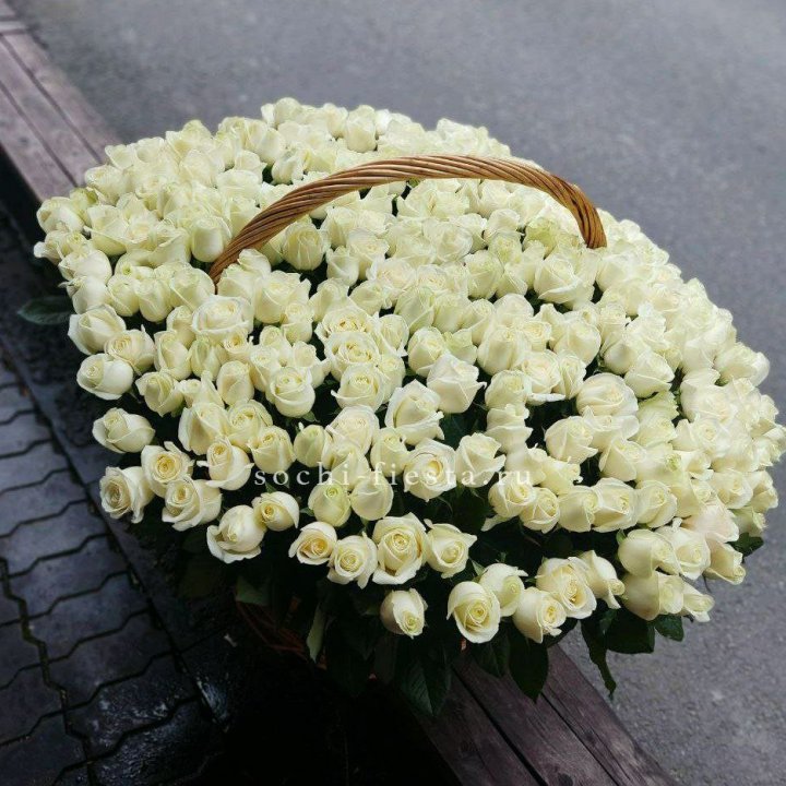 303 розы в корзине в Энгельсе