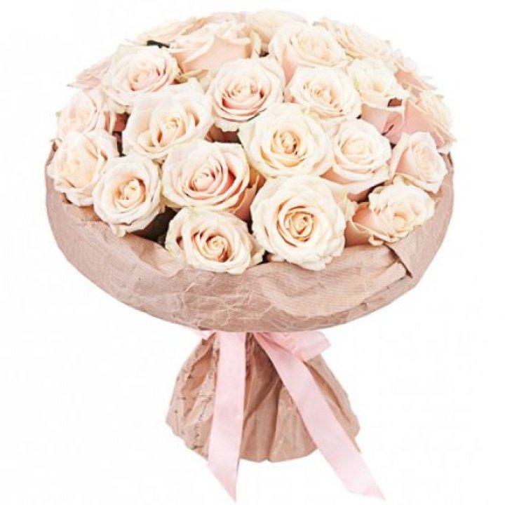 25 кремовых роз "Craft" в Энгельсе
