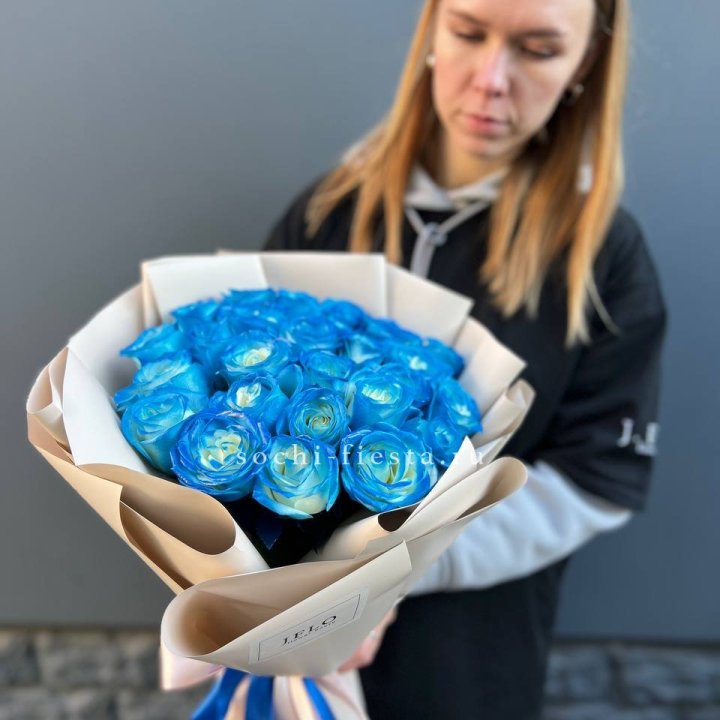 Букет синих роз блю логан в Энгельсе