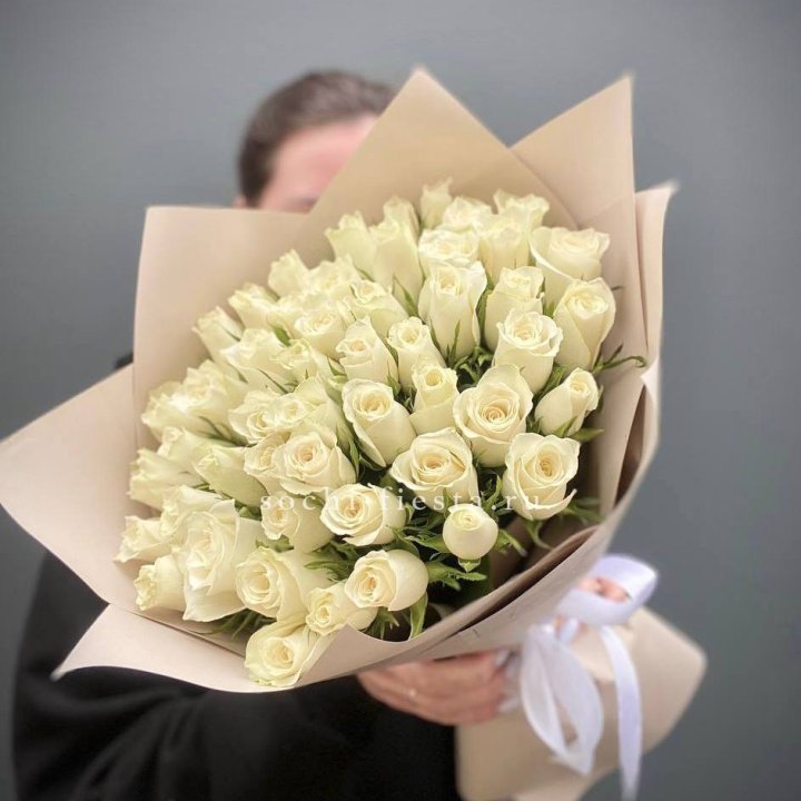 51 белая кенийская роза  в Энгельсе