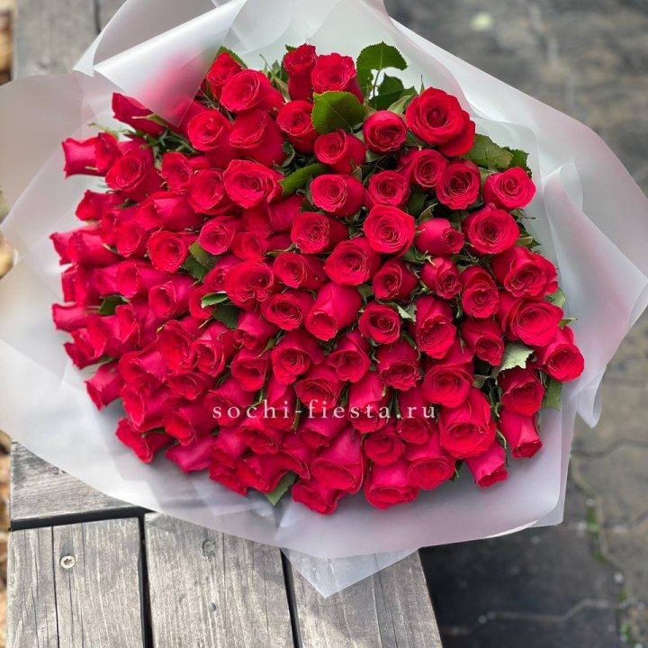 101 красная роза Лолита в Энгельсе