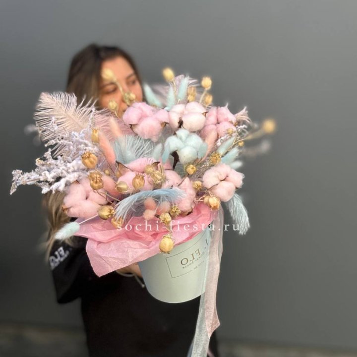 Авторский бокс с сухоцветами №2 в Энгельсе