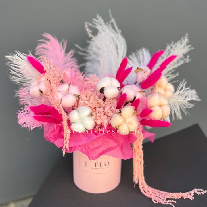 Авторский бокс с сухоцветами №1 в Энгельсе