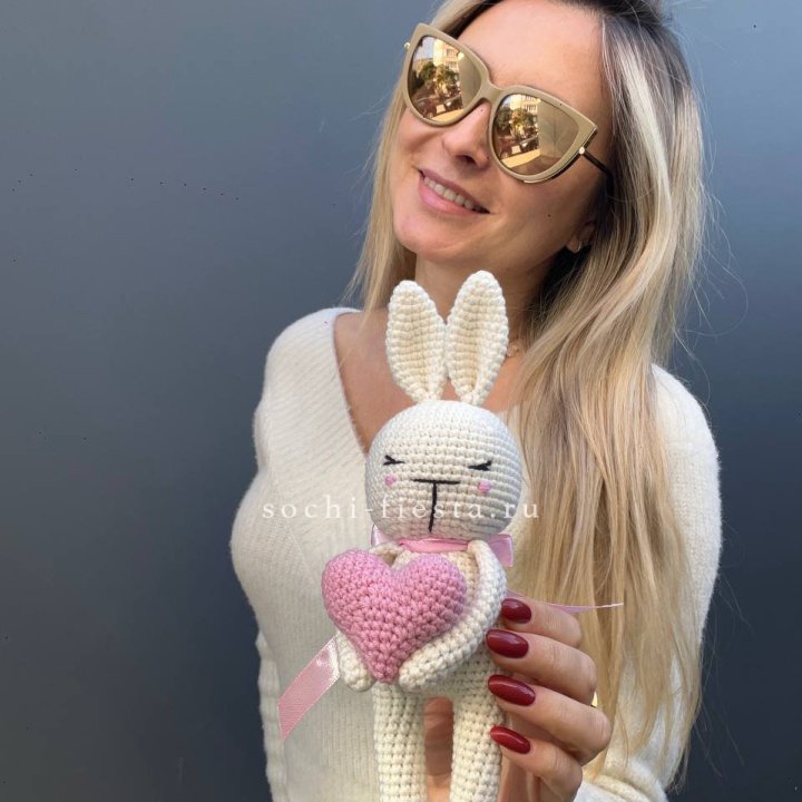 Зайка с сердцем ручной работы в Энгельсе