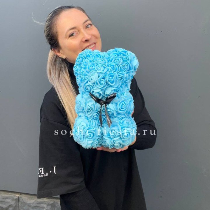 Игрушка медведь голубая в Энгельсе