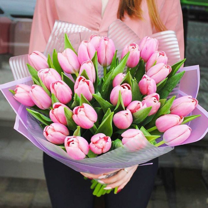 25 тюльпанов "Айс крем" в Энгельсе